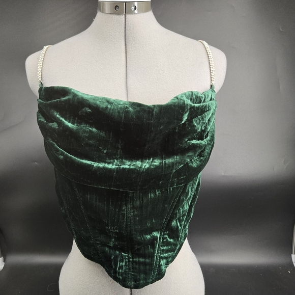 Velvet Corset Top L - Picture 1 of 11